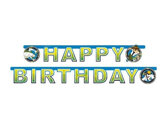 FESTONE BEN TEN HAPPY BIRTHDAY