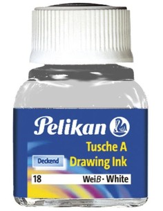 INCHIOSTRO DI CHINA ML.10 BIANCO PELIKAN (COLORE BIANCO)