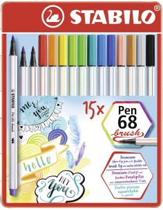 Pennarello Premium con punta a pennello per linee spesse...