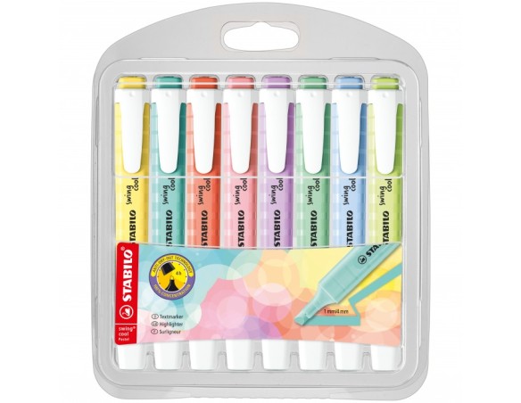 EVIDENZIATORE SWING COOL PASTEL SET 8 PZ. STABILO