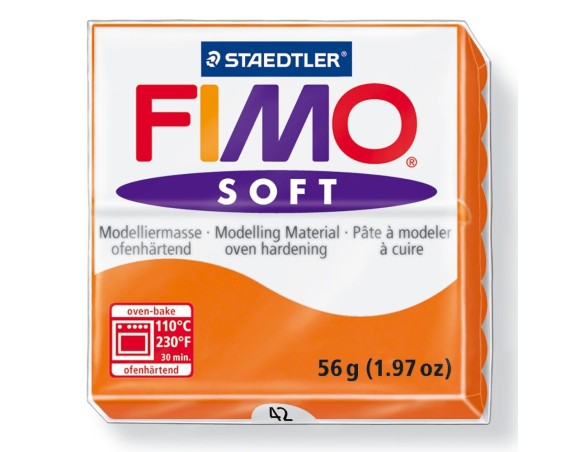 PANETTO PASTA MODELLABILE FIMO STAEDTLER ARANCIONE MANDARINO - 42