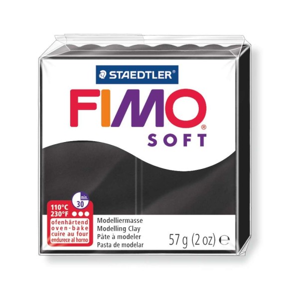 PANETTO PASTA MODELLABILE FIMO STAEDTLER NERO - 9