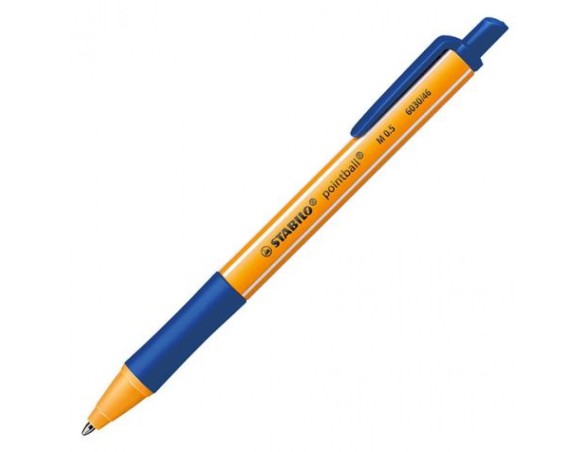 PENNA STABILO POINT BALL POINTBALL  BLU M 0,5