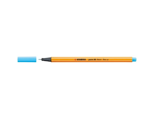 PENNA PENNARELLO STABILO PEN 88 AZZURRO FLUO