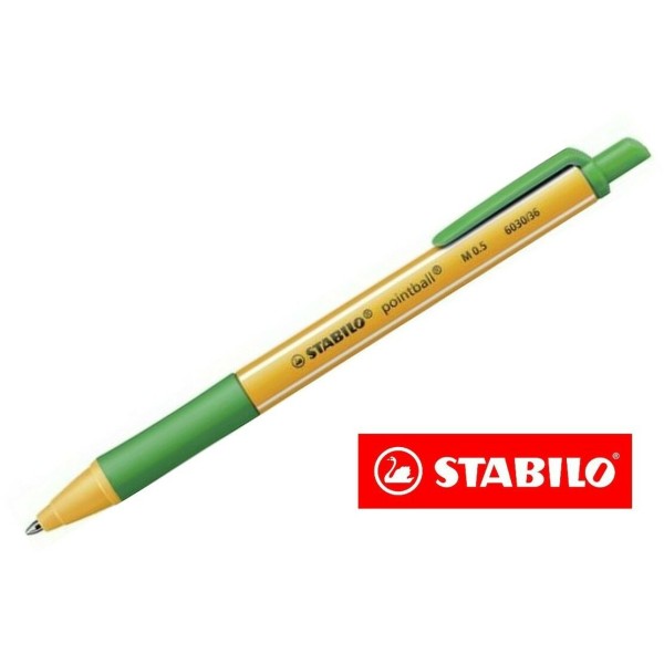 PENNA STABILO POINT BALL POINTBALL VERDE M 0,5