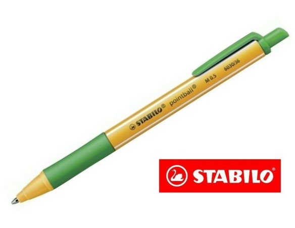 PENNA STABILO POINT BALL POINTBALL VERDE M 0,5