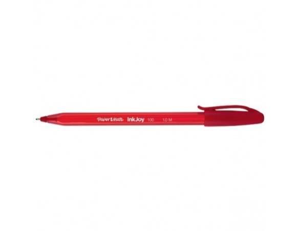 PENNA PAPERMATE INKJOY 100 MM.1.0 C/TAPPO ROSSA (COLORE ROSSO)