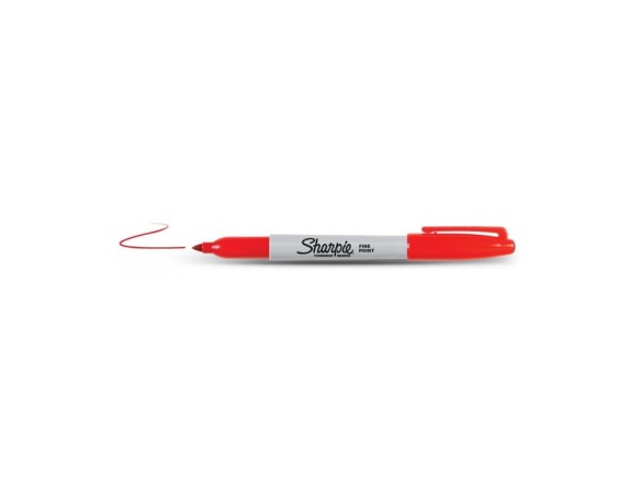 PENNARELLO SHARPIE MARCATORE PUNTA FINE ROSSO