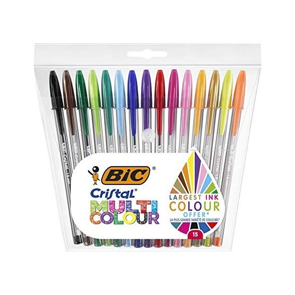 BIC Cristal Multicolour Penna a sfera 15 pezzo(i)