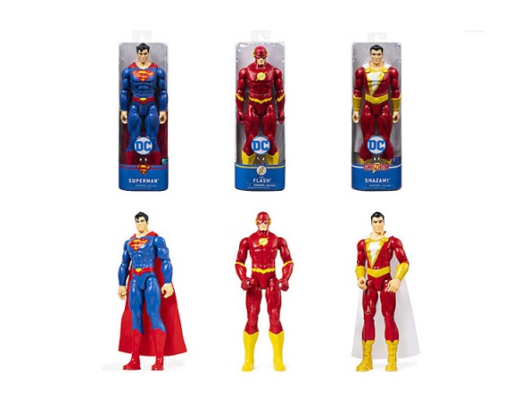 PERSONAGGIO PESONAGGI ASSORTITI SUPERMAN FLASH SHAZAM CYBORG AQUAMAN