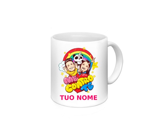 TAZZA ME CONTRO TE CON NOME PERSONALIZZATO