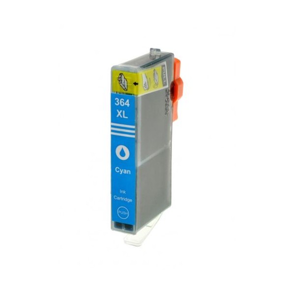 CARTUCCIA HP 364 XL CIANO COMPATIBILE CON CHIP...