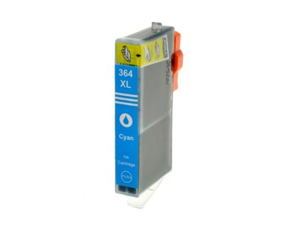 CARTUCCIA HP 364 XL CIANO COMPATIBILE CON CHIP PER HP 5380,6380,5460,8550,5324 CB325EE 364Y CAPACITA' 18ML CON CHIP