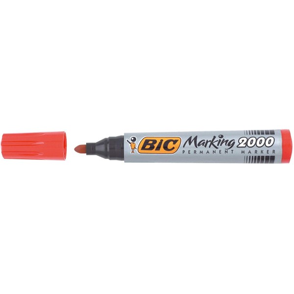 PENNARELLO BIC PERMANENT MARKING 2000 ROSSO