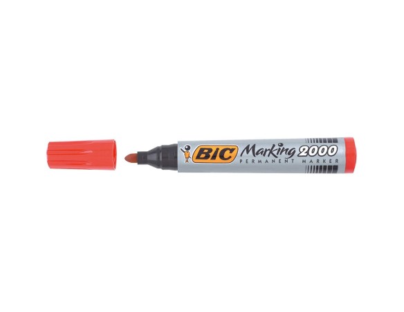 PENNARELLO BIC PERMANENT MARKING 2000 ROSSO