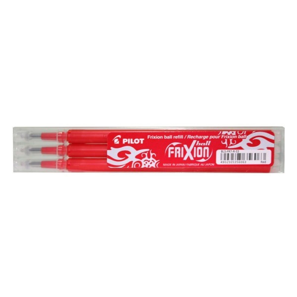 REFIL FRIXION PILOT ROSSO ROSSA TRIS 3 PEZZI -...