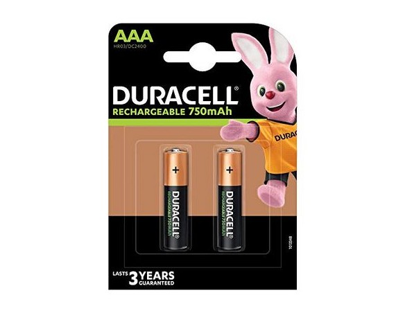 PILA MINI STILO RICARICABILE DURACELL AAA 750B2