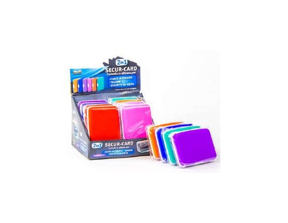 PORTACARDS CUSTODIA IN SILICONE 2 IN 1 NIJI