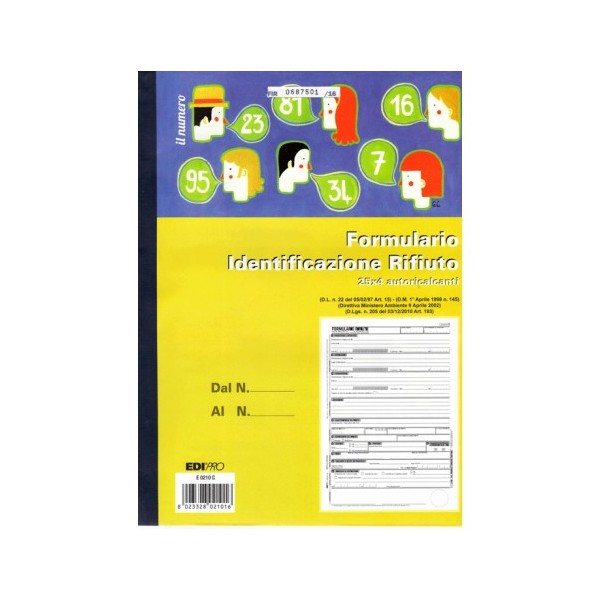 FORMULARIO IDENTIFICAZIONI RIFIUTI SEMPL 25X4...