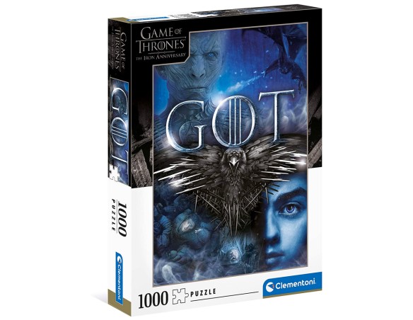 Clementoni Game of Thrones-puzzle adulti 1000 pezzi, Made in Italy, Multicolore, 39589
