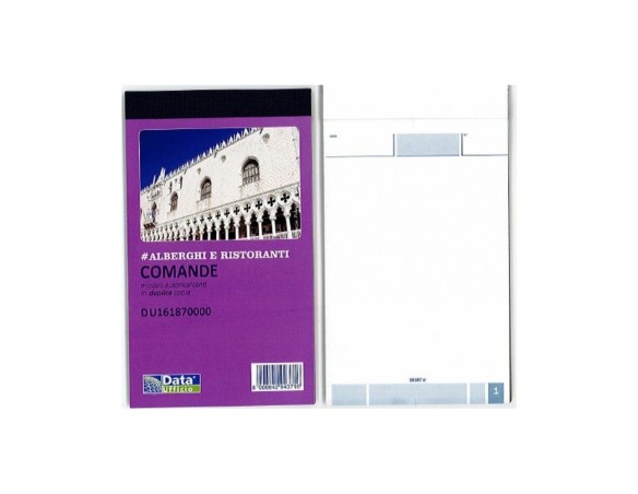 BLOCCO COMANDE DATAUFFICIO AUTORICALCANTI 10X16,5 2 COPIE 25X2 D 16187
