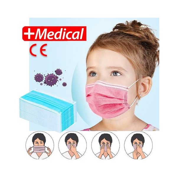 10 pz MASCHERINE CHIRURGICHE PER BAMBINI...