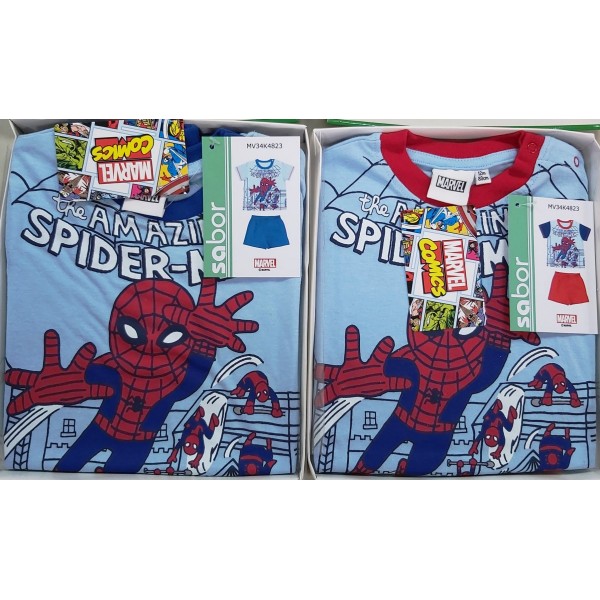 PIGIAMA CORTO BABY SPIDERMAN bambino 4823 12 -...