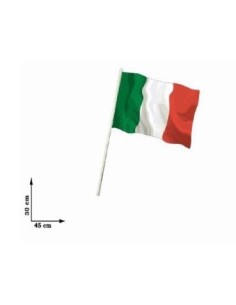Italia | BANDIERA italia 30x45cm CON ASTA