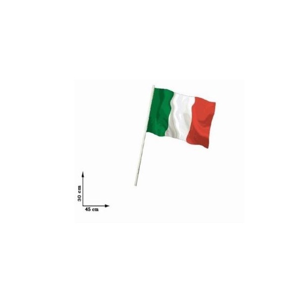 Italia | BANDIERA italia 30x45cm CON ASTA