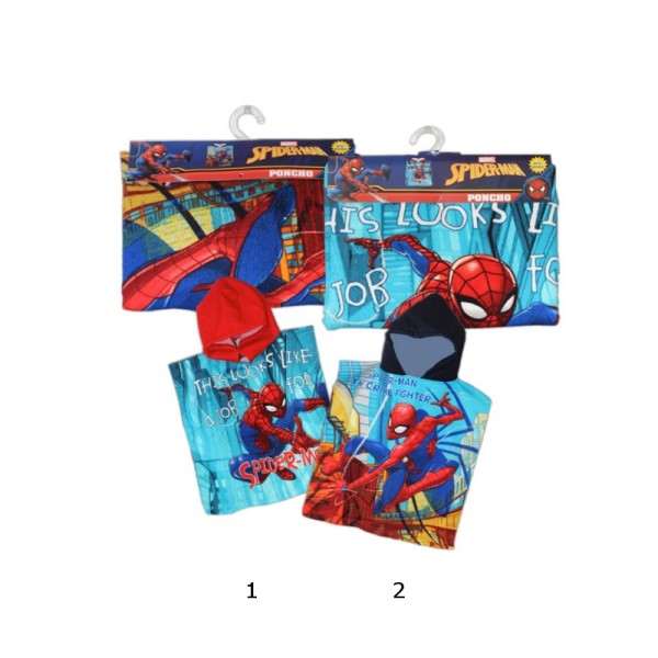 PONCHO MARE IN MICROFIBRA DISNEY SPIDERMAN