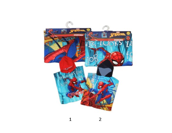 PONCHO MARE IN MICROFIBRA DISNEY SPIDERMAN