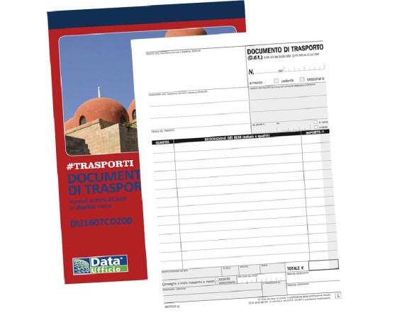 DDT DOCUMENTO DI TRASPORTO DUPLICE COPIA 50X2 23X15 D 1607 CD2