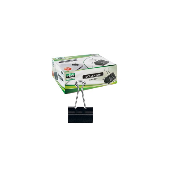 SCATOLA DA 12 PINZA CLIPS MOLLE 32 MM 3 CM c.u.