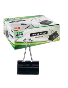 SCATOLA DA 12 PINZA CLIPS MOLLE 41  MM 4 CM