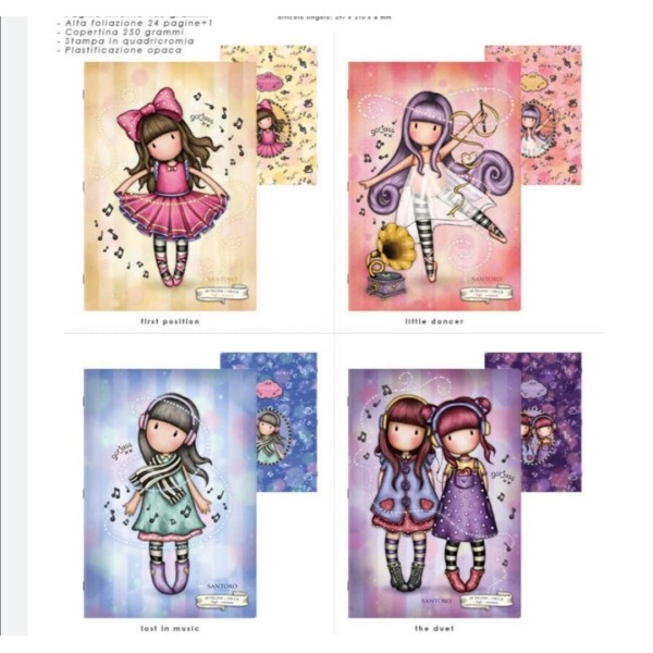 Quaderno Maxi A4 Santoro Gorjuss - pretty...