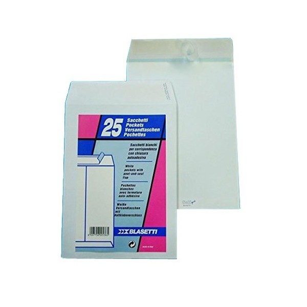 BUSTA A SACCO AUTOADESIVA BLASETTI 25pz 19X26