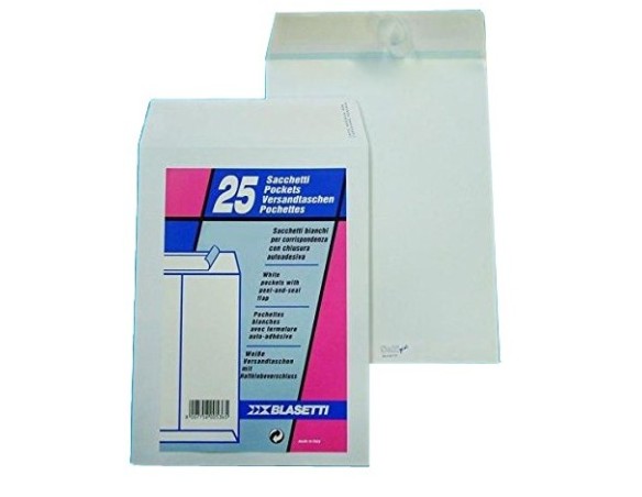 BUSTA A SACCO AUTOADESIVA BLASETTI 25pz 19X26