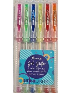 ASTUCCIO 6 PEN GEL GLITTER - POOL OVER