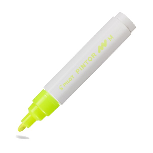Marcatore pennarello Pilot pintor giallo neon M...