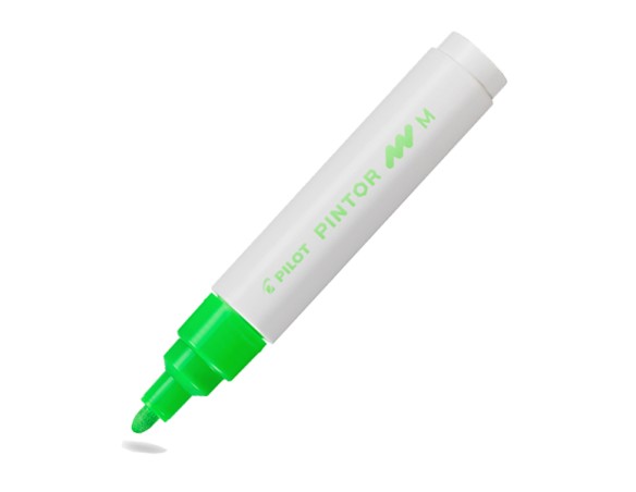 Marcatore pennarello Pilot pintor verde neon M 1,4mm