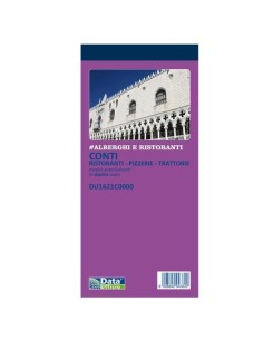 RISTORAZIONE BLOCCO CONTO RISTORANTE CM.11x21 2 COPIE...