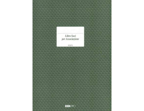 E2373 LIBRO SOCI PER ASSOCIAZIONI 47 pagine numerate f.to 31x24,5
