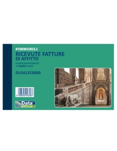 RICEVUTE BLOCCO DI AFFITTO CM.11x16 2 COPIE DATA UFFICIO...