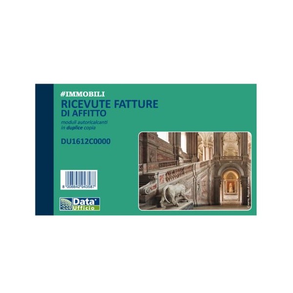 RICEVUTE BLOCCO DI AFFITTO CM.11x16 2 COPIE...