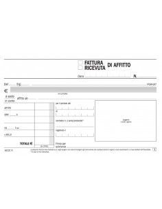 RICEVUTE BLOCCO DI AFFITTO CM.11x16 2 COPIE DATA UFFICIO... 2
