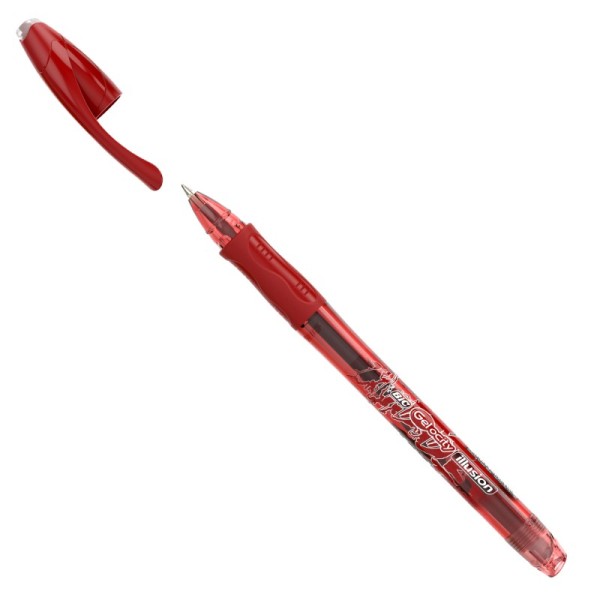 BIRO BIC GELOCITY ILLUSION ROSSO CANCELLABILE