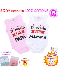 BODY TI VOGLIO BENE BODY BABY 100% COTONE 150-151