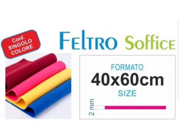 FOGLIO FELTRO SOFFICE FUCSIA