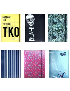 Cartella con elastico piatto ppl 25x35 con accessori stabilo