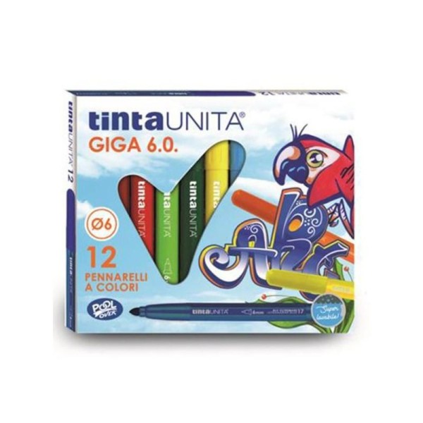 CONFEZIONE DA 12 DI PENNARELLI COLORATI SPIRITO...